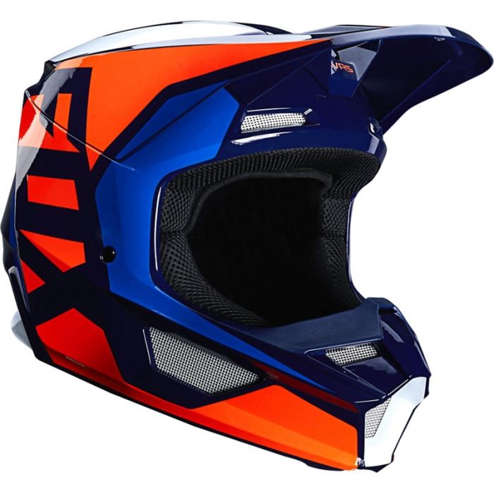 Casco FOX V1 Prix Orange Blue 2020