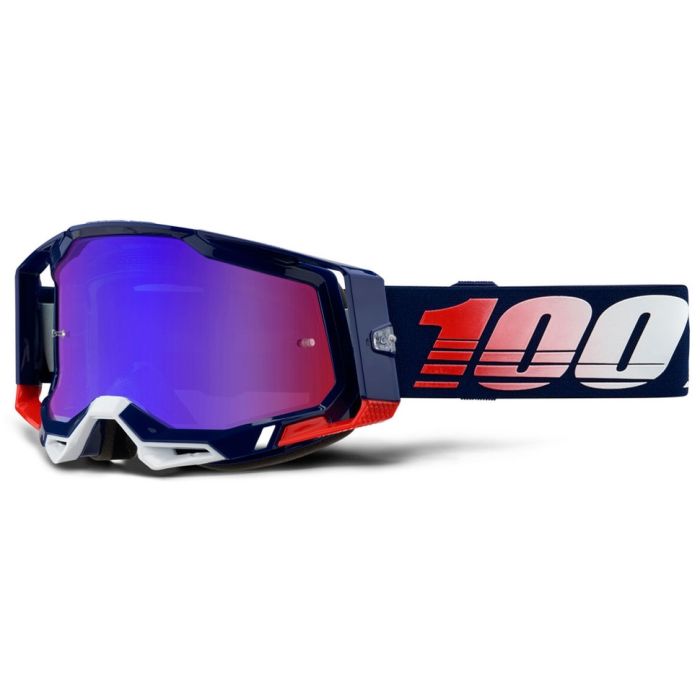 Gafas 100 Racecraft 2 Republic Red Blue Mirror Lens